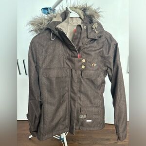 Foursquare Women’s Brown Ski/Snowboard Jacket X-Small XS